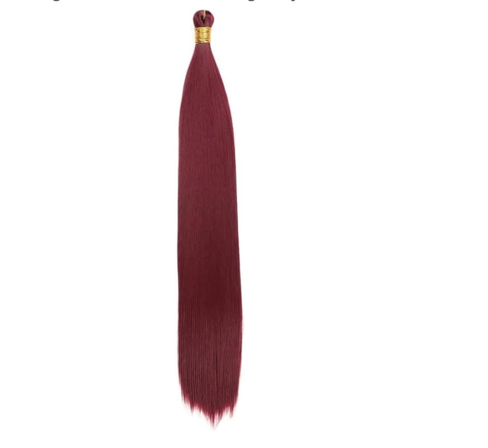 Boho Straight Silky Synthetic Hair – High-Quality Braiding Extensions