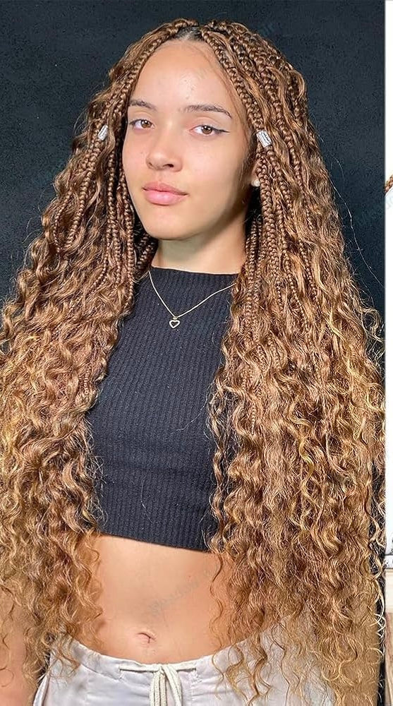 Virgin human curly boho hair – lightweight natural curly extensions
