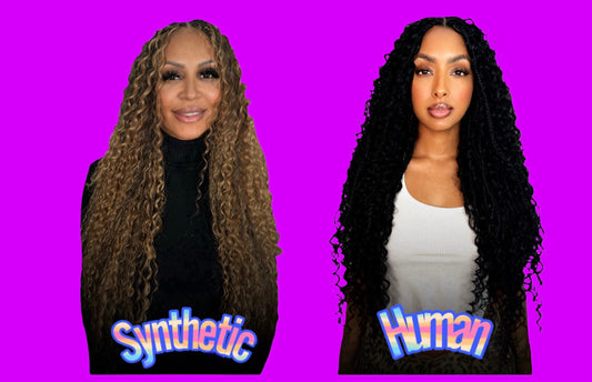 Synthetic vs Human Braiding Hair