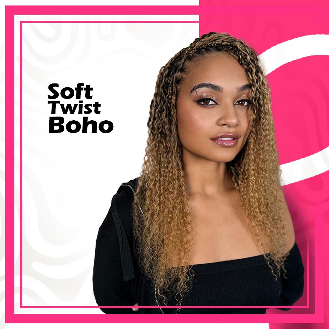 Human Soft Twist Boho Hair – Natural Twist Extensions