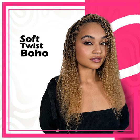 Human Soft Twist Boho Hair – Natural Twist Extensions