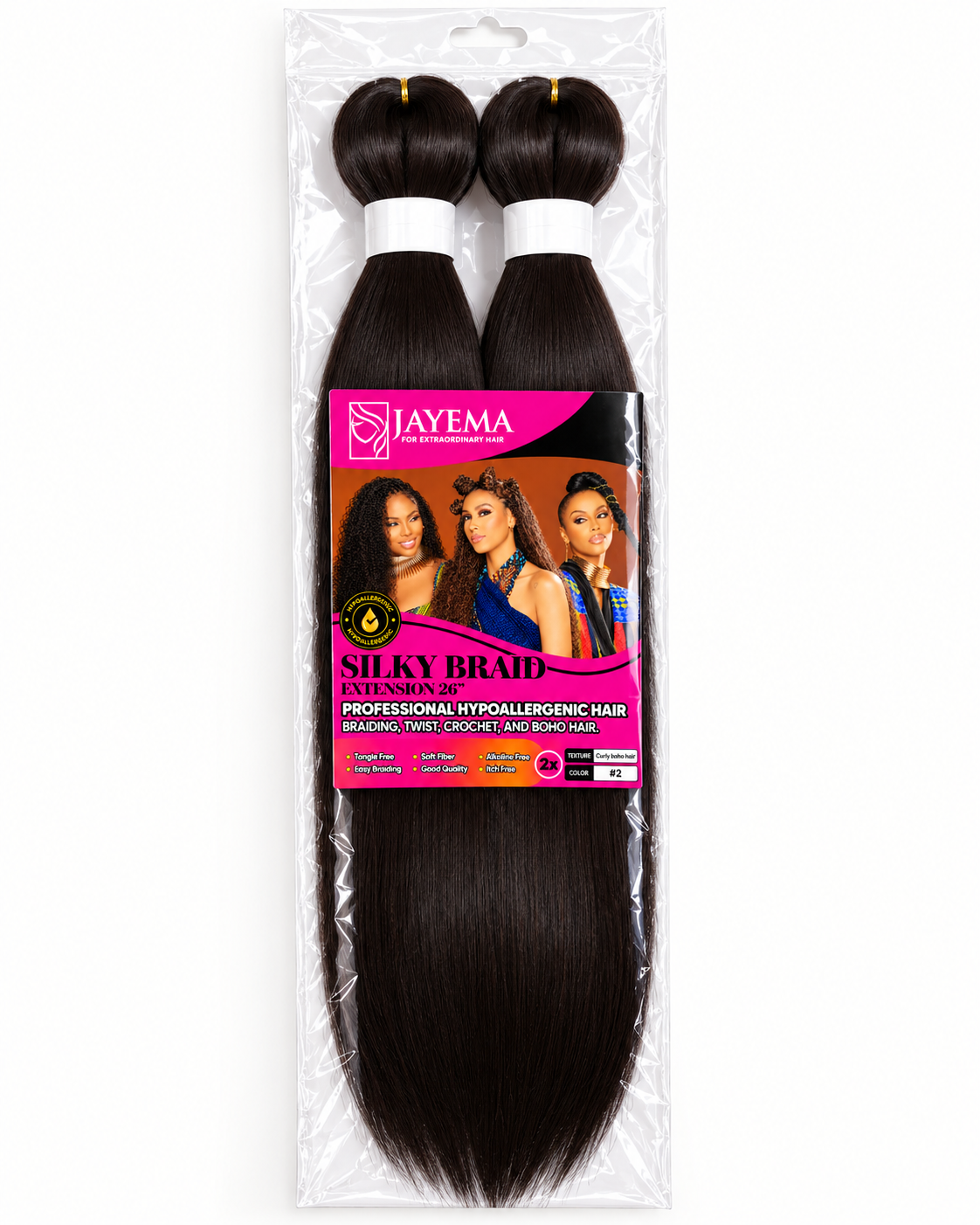 2 in 1 Prestretched Braiding Hair Extensions