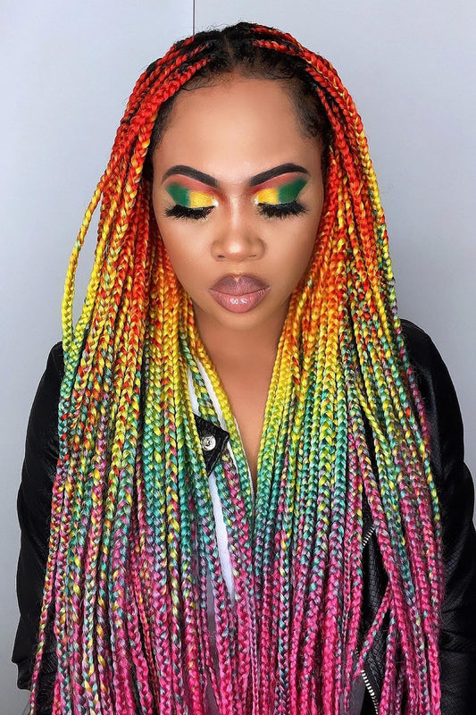 Ombre Braiding Hair – Multicolour Extensions for Stylish Looks