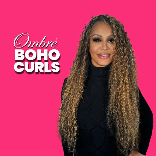 Signature Ombre Curly Boho Hair – Stylish Colour Blended Curls