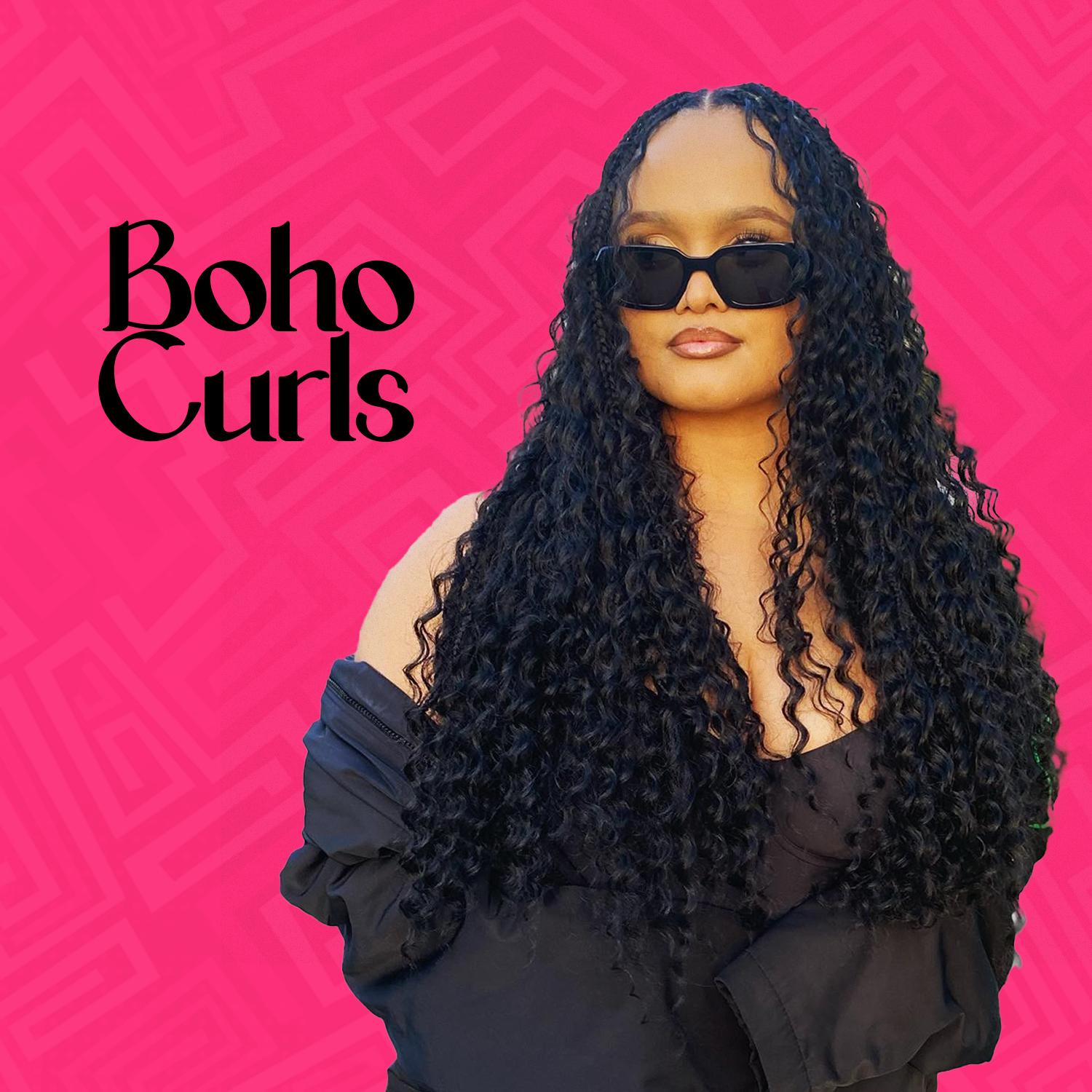 Synthetic Boho Curls 2 in 1 – Lightweight & Easy Braiding Hair