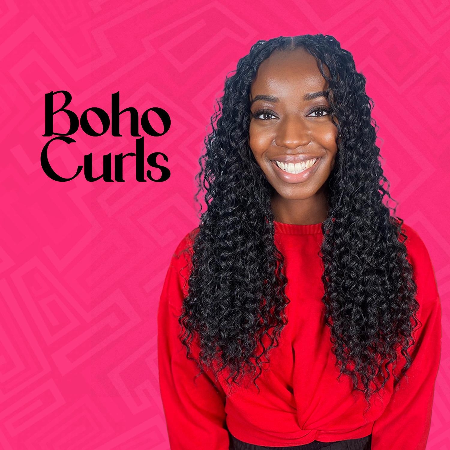 Synthetic Boho Curls 2 in 1 – Lightweight & Easy Braiding Hair