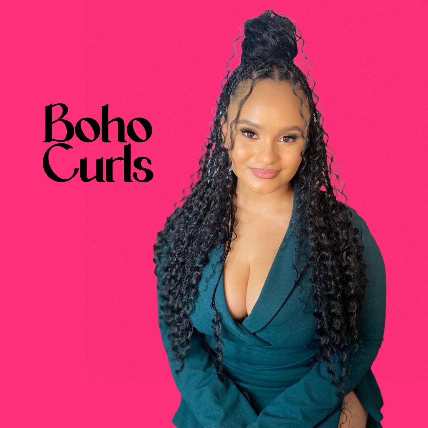 Synthetic Boho Curls 2 in 1 – Lightweight & Easy Braiding Hair