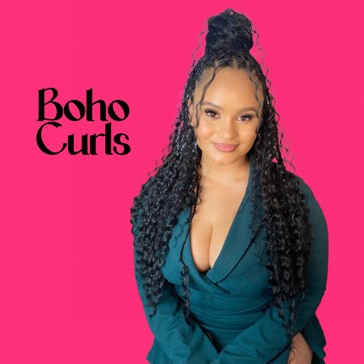 Synthetic Boho Curls 2 in 1 – Lightweight & Easy Braiding Hair