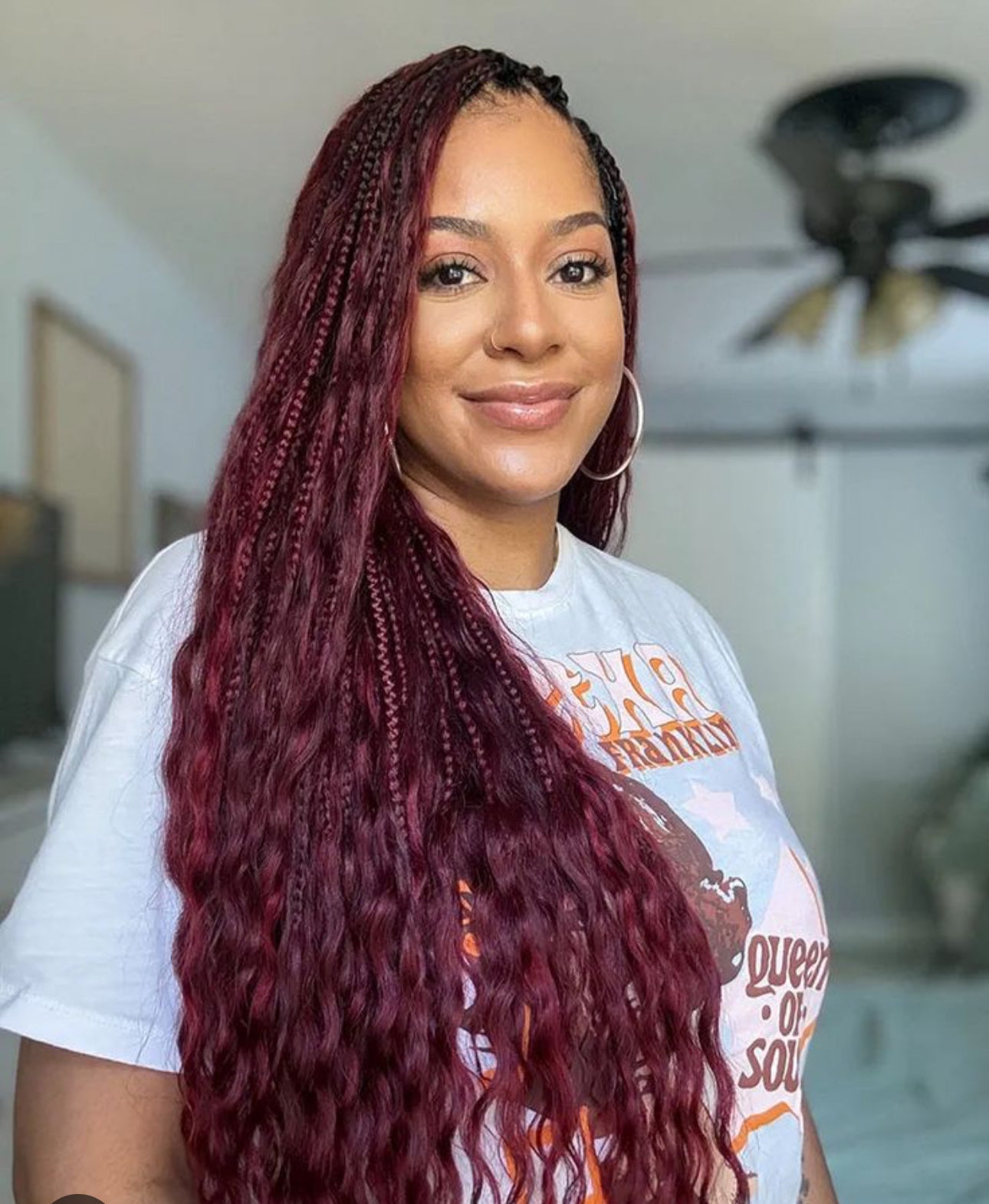Virgin human curly boho hair – lightweight natural curly extensions